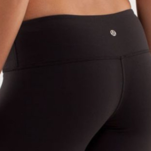 Lululemon Athletica Wunder Under Pant Sz 6 Reversible Waist - Picture 5 of 8